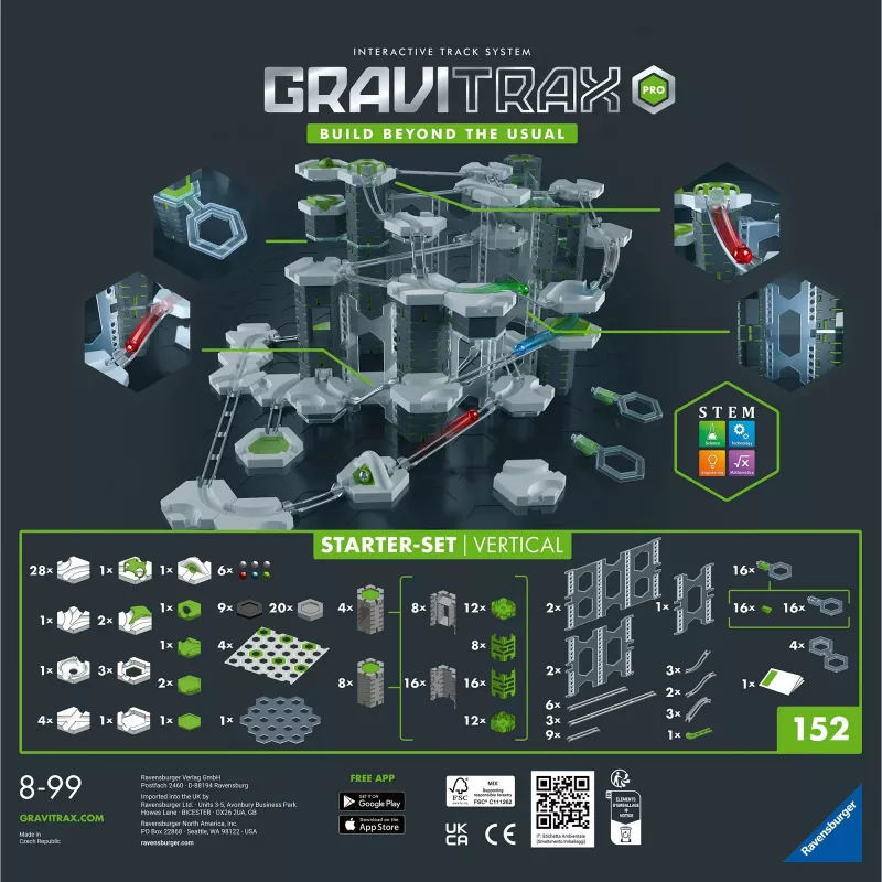 Toy marble run Ravensburger GraviTrax PRO Starter-Set Vertical age 8+