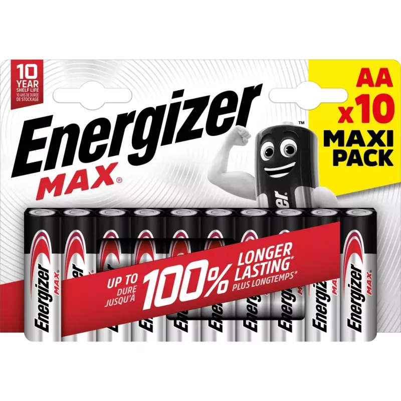 Energizer Batteries Max AA LR6 10 Pcs Eco