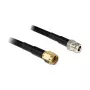 Coaxial Cable DeLOCK 88684 RP-SMA Straight 1m Black