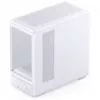 Jonsbo D200 white mATX mid-tower case with tempered glass and Mini Temp display