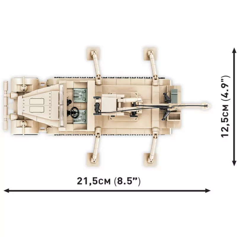 Building blocks Cobi Sd.Kfz. 9/1 Famo — World War II model, 498 pieces, multicolour