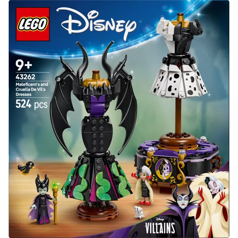LEGO DISNEY 43262 Maleficent's and Cruella de Vil's Dresse