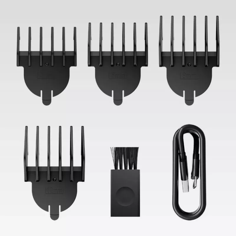 Haircutting set Maestro MR-661 6-in-1 — black, multi-function grooming kit