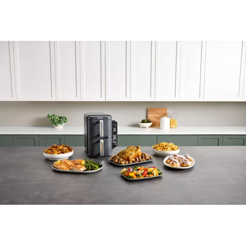 Ninja Double Stack XL Air Fryer 2 compartments with temperature probe SmartCook 9 5 L SL451EU