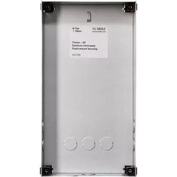 Siedle GU CL 04-0 - Mounting Box - Black - Stainless Steel - Siedle - Galvanised Steel - 154 mm - 65 mm (210007734-00)