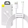 USB A to Micro‑USB B cable Baseus TZCAMZJ-02 1.5 m White