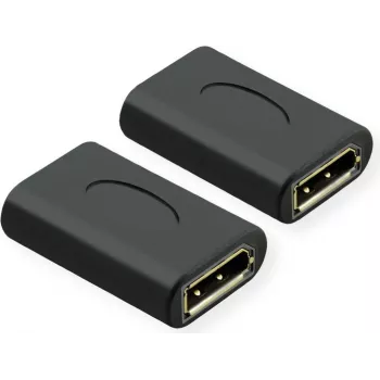 Value 12.99.3165 Adapter (1x DisplayPort socket - 1x DisplayPort socket) Black