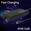QOLTEC Charger 65W GaN Super Fast SLIM PD 5-20V 3.25A USB-C
