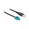 HSD Z Cable Female to USB 2.0 Type-A Male 1m DeLOCK