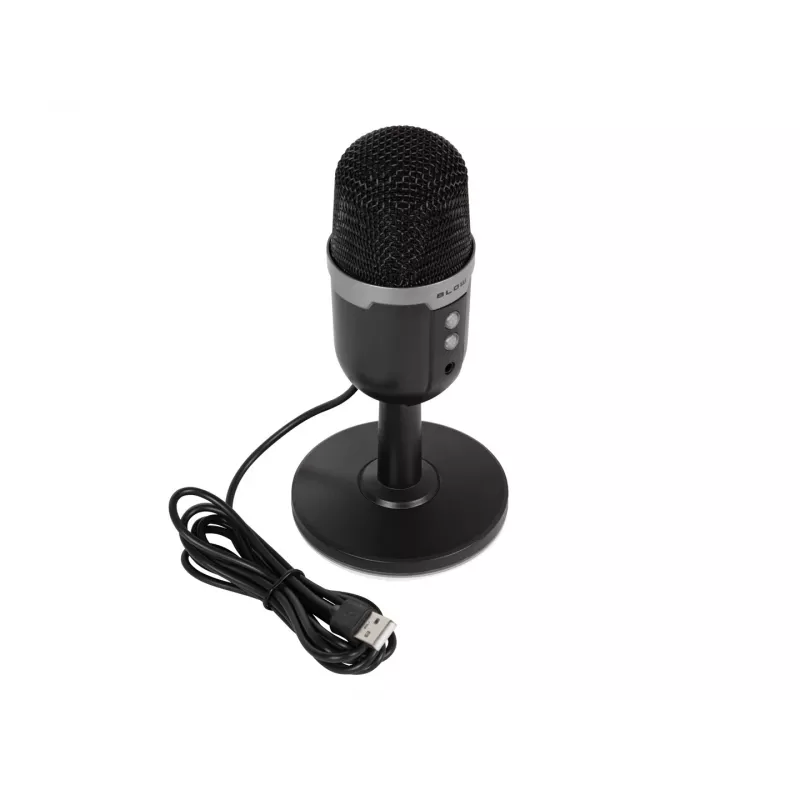 Studio microphone BLOW with LED stand — wired USB 2.0, 20–16000 Hz, sensitivity -50 dB, 237 g