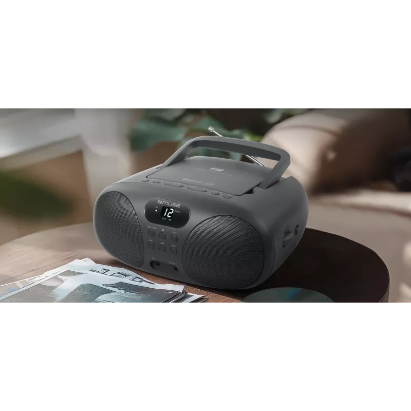 Muse Portable Radio CD Player With Bluetooth | MD-208BT | AUX in