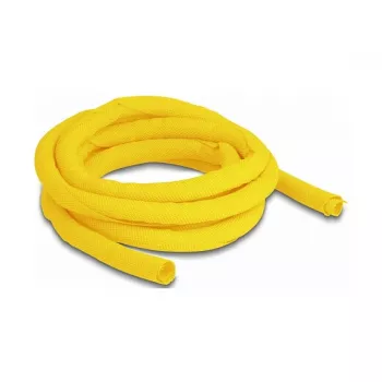 DeLOCK Woven Sleeve self-closing heat-resistant 2 m x 10 mm yellow