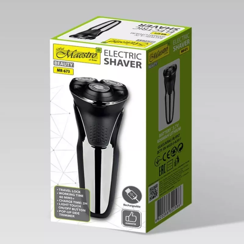MAESTRO MR-673 USB electric shaver