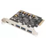 PCIe card Digitus 2x USB-C 3x USB A