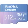SanDisk Creator MicroSD Memory Card 512GB High Transfer Speeds up to 190 MB/s