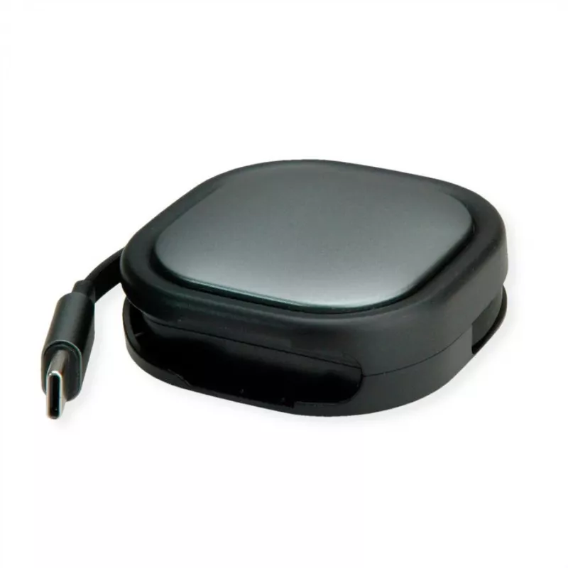 ROLINE USB2.0 Aufrollbares Cable C-C ST/ST 1.2m - Cable - Digital/Data (11.02.8420)