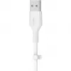 Cable Belkin Cbl Scicone USB-A LTG 2M blc White USB A USB C Lightning