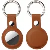 4smarts Set - Case for Airtag - Metal, polyurethane-Faux Leather