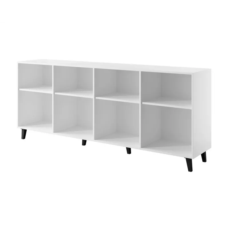 BARI chest of drawers 200x42x82 white matt