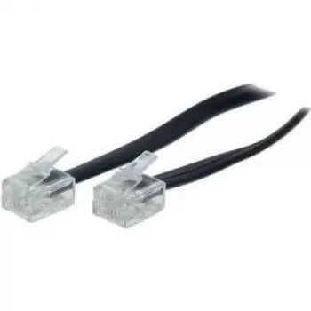 S/CONN 10m RJ11 Black Transparent Cable TC 70090 / 50319 ShiverPeaks