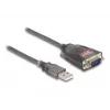 DeLOCK 61400 cable gender changer USB A RS-232 Black