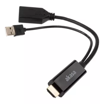 HDMI to DisplayPort Adapter cable Akasa AK-CBHD24-25BK
