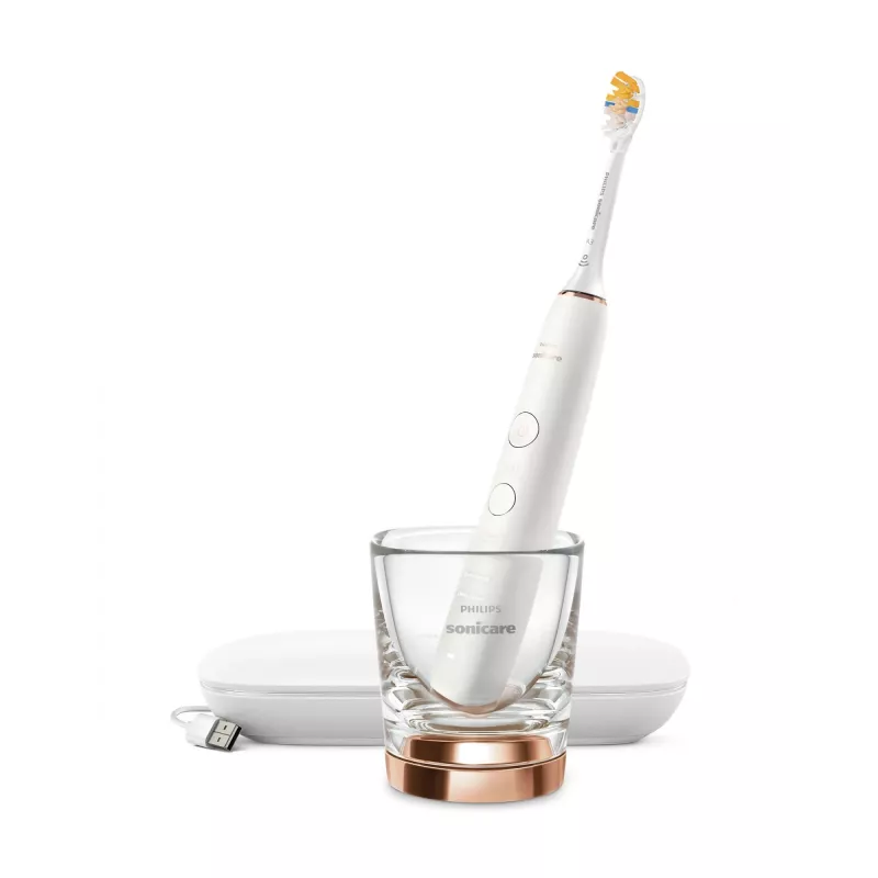 Philips HX9911/23 electric toothbrush Adult Sonic toothbrush Rose gold, White