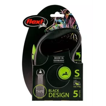 FLEXI Black Design S - retractable leash - 5 m
