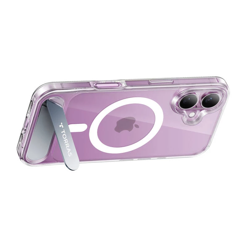 Clear Protective Case for iPhone 16 Torras PSTAND SERIES X00FX1932