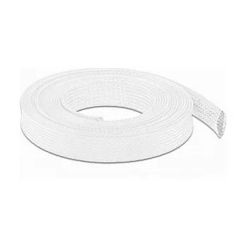 Braided Sleeve DeLOCK 20805 10 m x 19 mm white