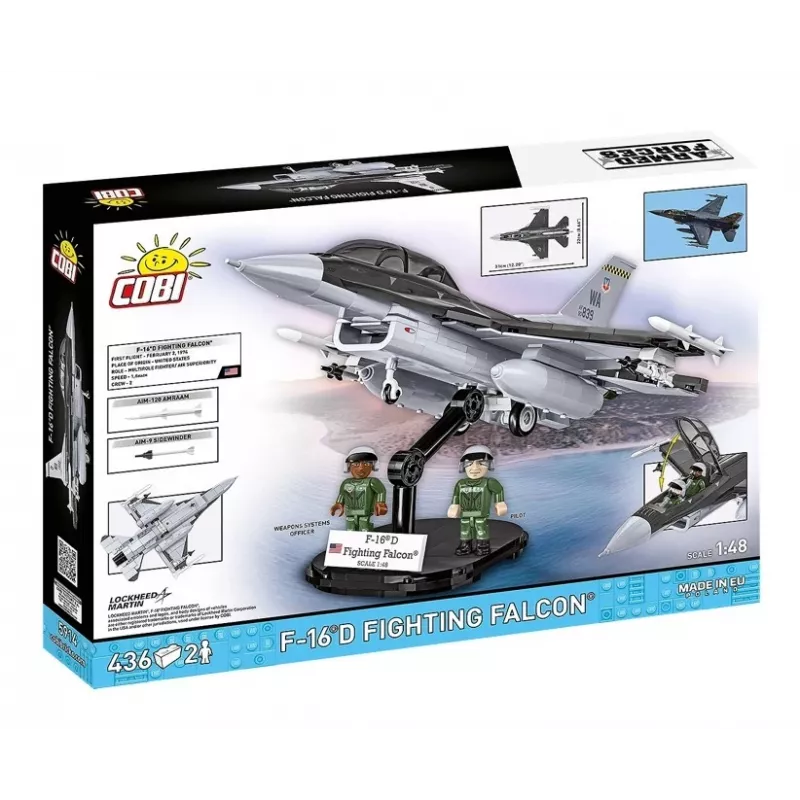 Building Set Cobi F-16D Fighting Falcon, 436 pieces, scale not specified