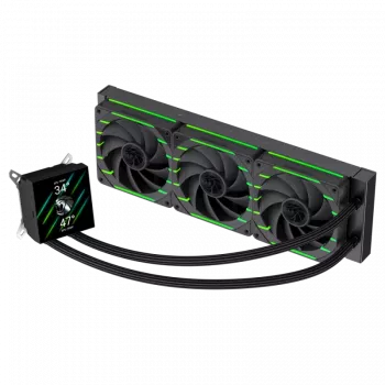 Gamemax | CPU Liquid cooler | HAILSTORM 360 LCD | Black