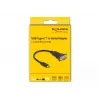 DeLOCK Adapter USB Type-C to RS-232 D-Sub 9 pin male 0.25 m