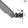 Desk Monitor Mount MACLEAN MC-775 for 32 inch (81.3 cm) screens, VESA 75x75–100x100, up to 8 kg, grey