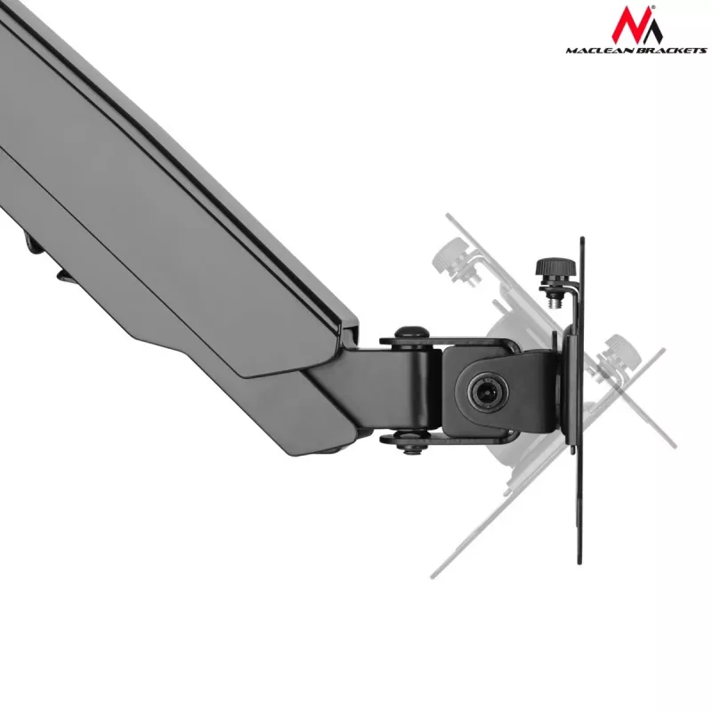 Desk Monitor Mount MACLEAN MC-775 for 32 inch (81.3 cm) screens, VESA 75x75–100x100, up to 8 kg, grey