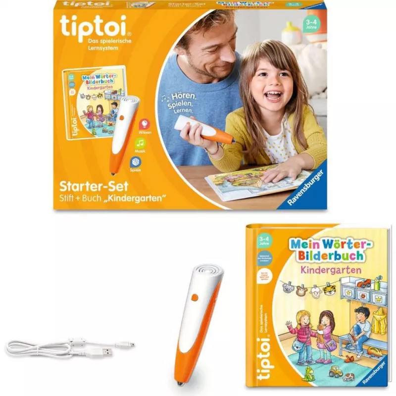 tiptoi Starter-Set: Mein Word Picture Book Kindergarten, Learning Book pen and picture book