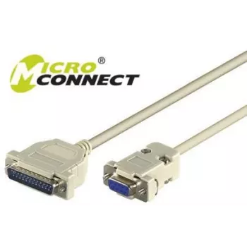 Microconnect IBM029 serial cable Grey 3 m DB-9 DB-25