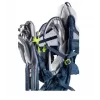 Baby carrier backpack DEUTER Kid Comfort Active — blue, polyamide, up to 22 kg, sunshade, footrest, VariQuick, Lite Air