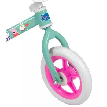 Children bike Toimsa TOI198 — steel frame 25.4 cm (10 inch), unisex, handbrake, 2 wheels, 3.5 kg, green multicolour