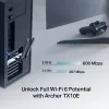 Wi-Fi 6 Bluetooth PCIe Adapter TP‑LINK Archer TX10E AX900 — PCIe card, AX900 Wi‑Fi 6, Bluetooth