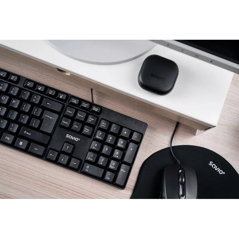 Savio KB-01 keyboard Home/Office USB QWERTY US English Black