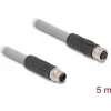 DeLOCK sensor/actuator cable 5 m RST M12 Grey 80541