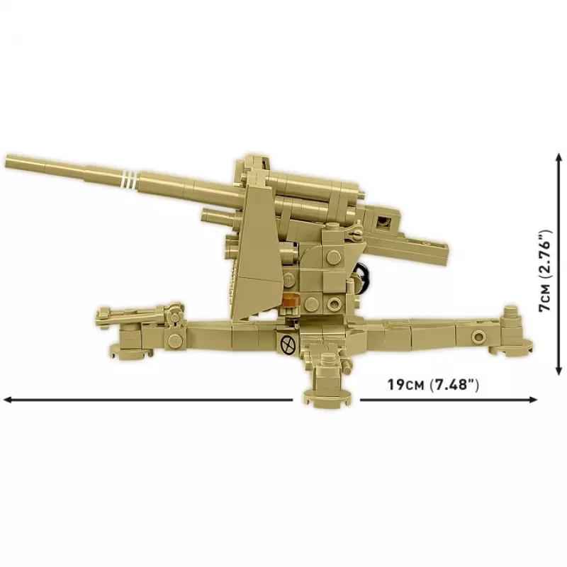 Cobi scale model kit Blocks 8.8 cm Flak 18 — 232 pieces, 1:35 scale