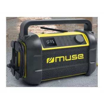 Portable radio Muse M-928 BTY with digital tuner FM, 20W, USB-C, black/yellow