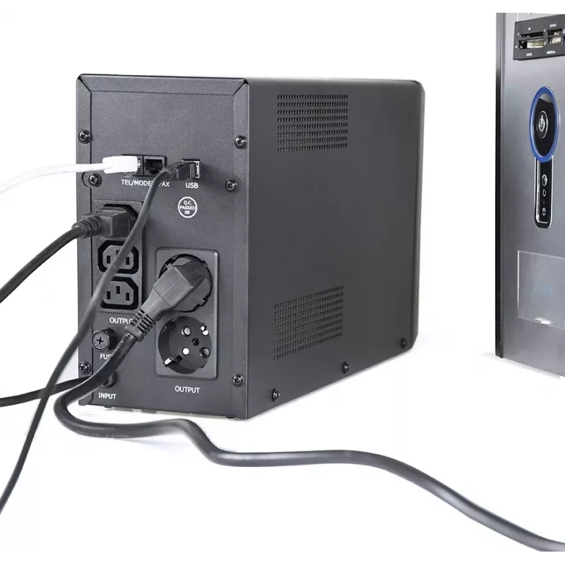 Gembird EG-UPS-035 uninterruptible power supply (UPS) Line-Interactive 2 kVA 1200 W 5 AC outlet(s)