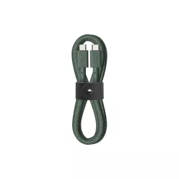 USB-C to USB-C cable by native union Belt Cable 1.2 m Green