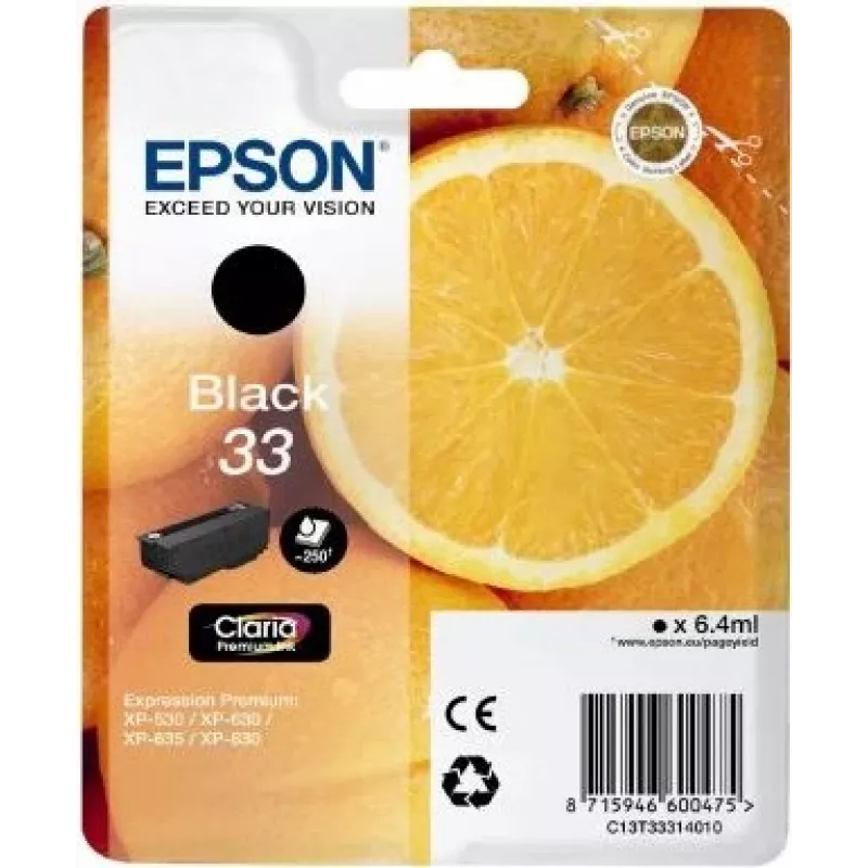 Epson Oranges C13T33314010 ink cartridge 1 pc(s) Original Black