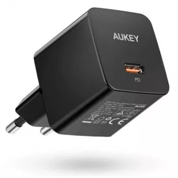 Wall charger Aukey PA-Y20S 20W USB-C Power Delivery, compact single-port