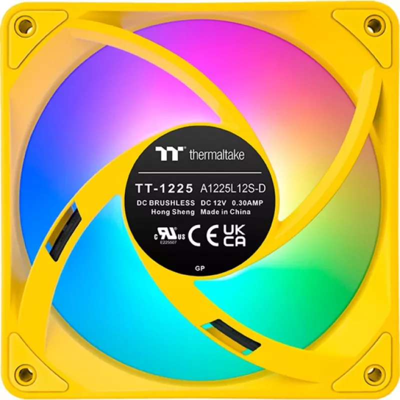 Thermaltake CT120 EX ARGB 120mm Yellow 3-Pack Case Fans