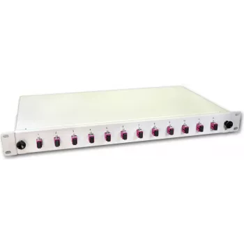 Lightwin LWL Splice Box, 12 Fibres, 12x SC Multimode, 50/125µm OM4 Pigtail Splice Boxes (SPBOX 12G50 OM4 SC)